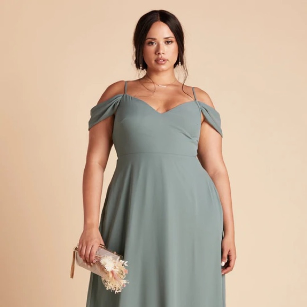 Birdy Grey Devin Convertible Dress with Slit in Seaglass